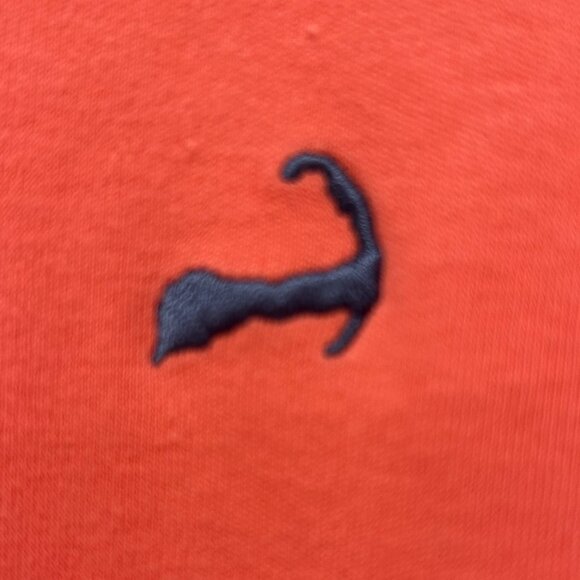 CUFFY'S OF CAPE COD women's 1/4-zip coral sweatshirt (XL) - Picture 3 of 7